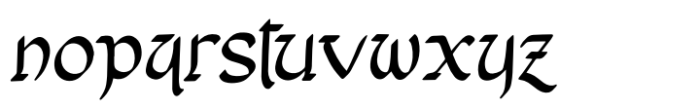 Bricius Font LOWERCASE