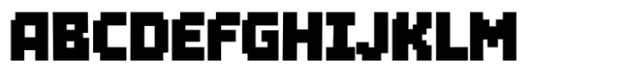 Brick Byte Regular Font UPPERCASE