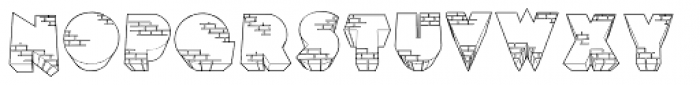 Brick Citi 3D Font LOWERCASE