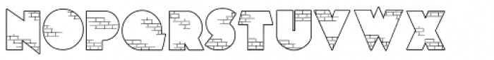 Brick City Font UPPERCASE