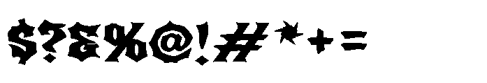 Brick Howl Regular Font OTHER CHARS