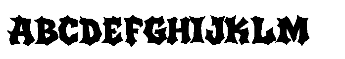 Brick Howl Regular Font UPPERCASE