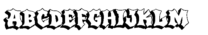 Brick Howl -Shadow Brick Howl-Shadow Font UPPERCASE