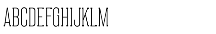 Brickford Extralight Font UPPERCASE