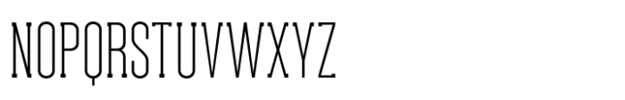 Brickford Extralight Font UPPERCASE