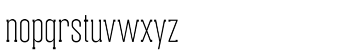 Brickford Extralight Font LOWERCASE