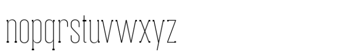 Brickford Thin Font LOWERCASE