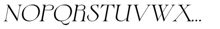 Bride Serif Italic Alternate Font UPPERCASE