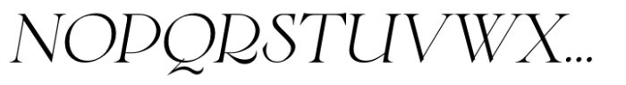 Bride Serif Italic Font UPPERCASE