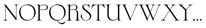 Bride Serif Regular Alternate Font UPPERCASE