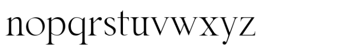 Bride Serif Regular Alternate Font LOWERCASE