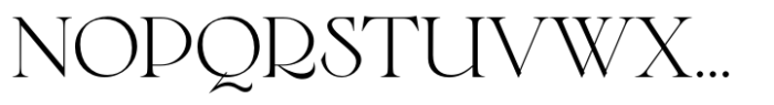 Bride Serif Regular Font UPPERCASE