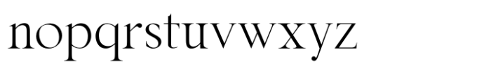 Bride Serif Regular Font LOWERCASE