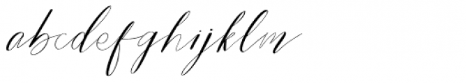 Bride Style Font LOWERCASE