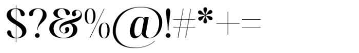 Bridens Regular Font OTHER CHARS