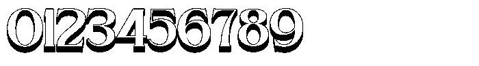 Brideside Bold 3 D Font OTHER CHARS