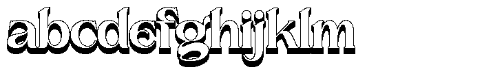 Brideside Bold 3 D FONT