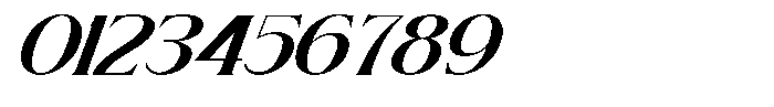 Brideside Bold Oblique Font OTHER CHARS