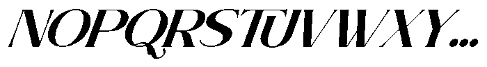 Brideside Bold Oblique Font UPPERCASE