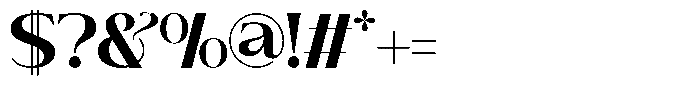Brideside Bold Font OTHER CHARS