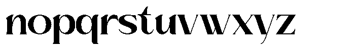 Brideside Bold Font LOWERCASE