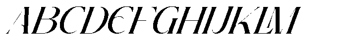 Brideside Oblique Font UPPERCASE