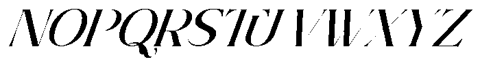 Brideside Oblique Font UPPERCASE