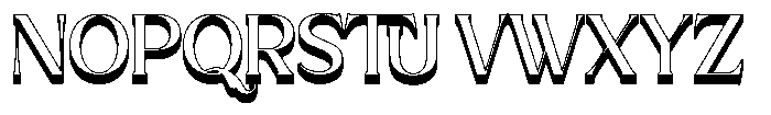Brideside Regular 3 D Font UPPERCASE