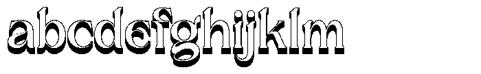 Brideside Regular 3 D FONT