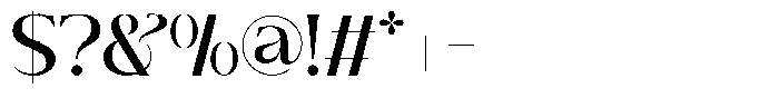 Brideside Regular Font OTHER CHARS