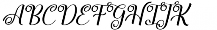 Bridgate Script  Italic Font UPPERCASE