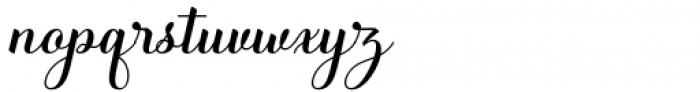 Bridgate Script  Italic Font LOWERCASE