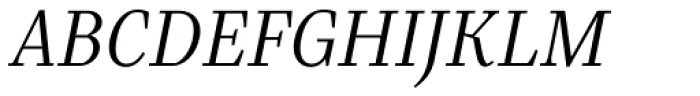 Bridge Text Light Italic Font UPPERCASE