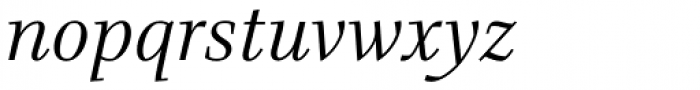 Bridge Text Light Italic Font LOWERCASE