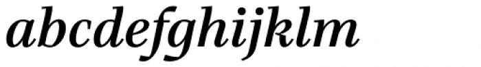 Bridge Text Medium Italic Font LOWERCASE