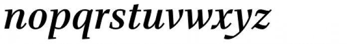 Bridge Text Medium Italic Font LOWERCASE