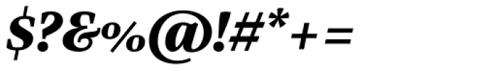 Bridge Text xBold Italic Font OTHER CHARS