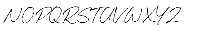 Bridget Signature Font UPPERCASE
