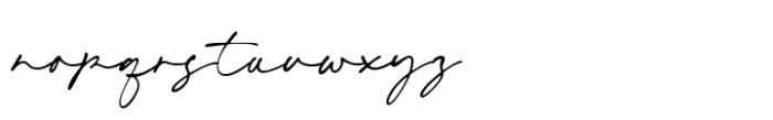 Bridget Signature Font LOWERCASE