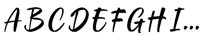 Bridget Font UPPERCASE