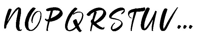 Bridget Font UPPERCASE