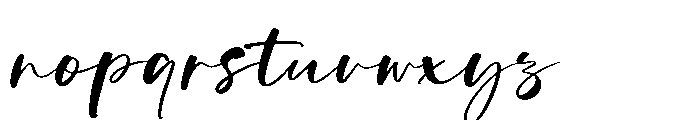 Bridget Font LOWERCASE