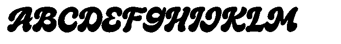 Bridgies Font UPPERCASE