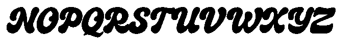 Bridgies Font UPPERCASE