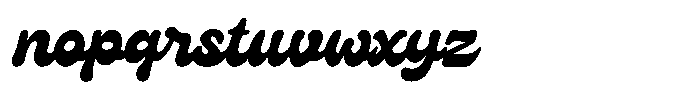 Bridgies Font LOWERCASE
