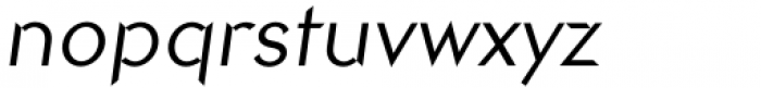 Briery Regular Oblique Font LOWERCASE