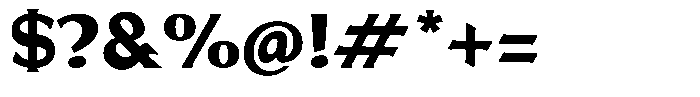Brigane Bold Font OTHER CHARS