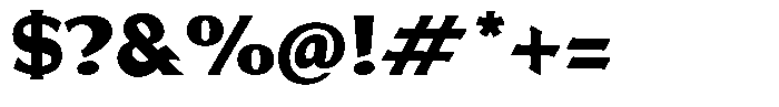 Brigane Extra Bold Font OTHER CHARS