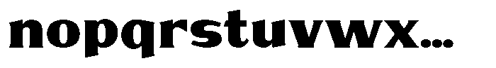 Brigane Extra Bold Font LOWERCASE