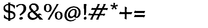 Brigane Light Font OTHER CHARS